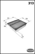 LUCAS FILTERS lfaf175 -  Воздушный фильтр